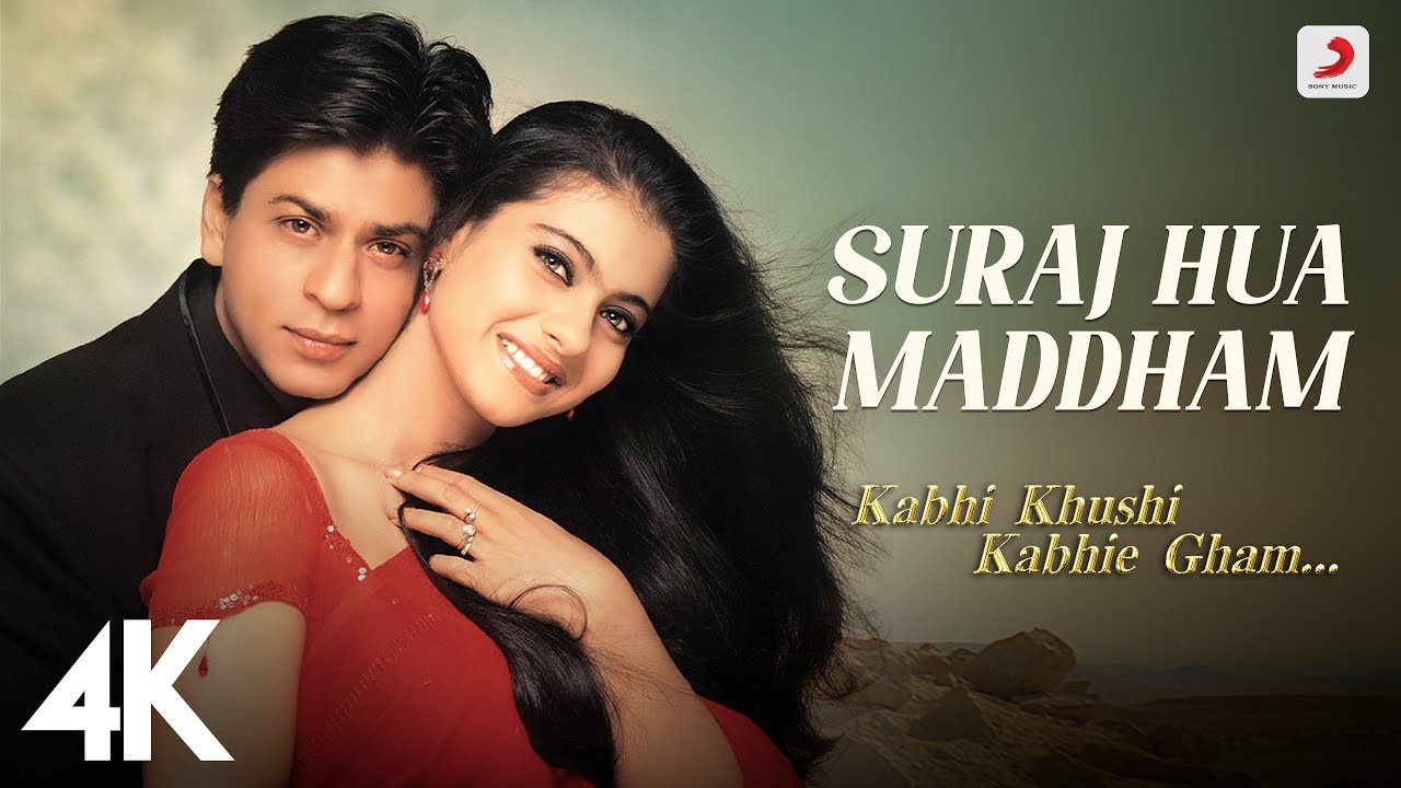Suraj Hua Maddham 4K Music Video ๐ถ - Iconic Love Song from Kabhi Khushi Kabhie Gham