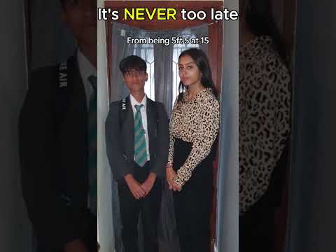 He DOUBLED His Height! #latebloomer #heightincrease #height #taller #growth