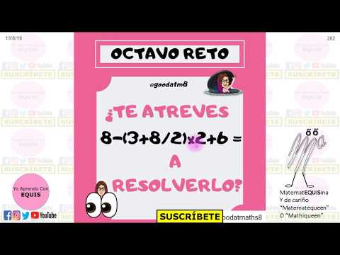 Reto matemático. Operaciones combinadas. Jerarquía de operaciones