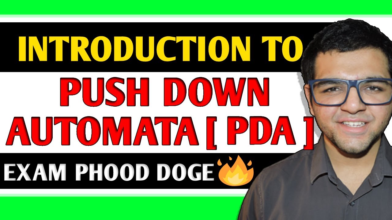 Introduction to Pushdown Automata (PDA) in Theoretical Computer Science