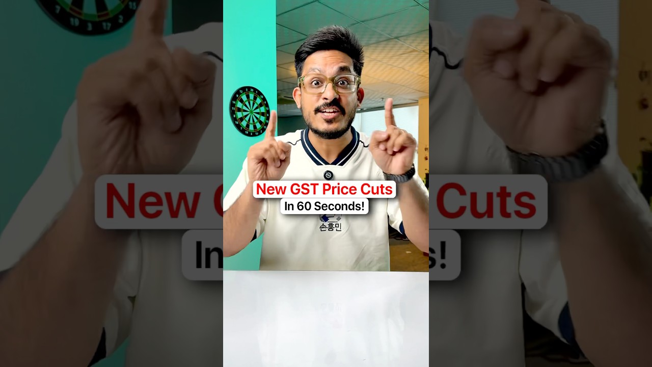 GST Price Cuts Explained in 60 Seconds 🕒: Big Savings on Electronics & Appliances