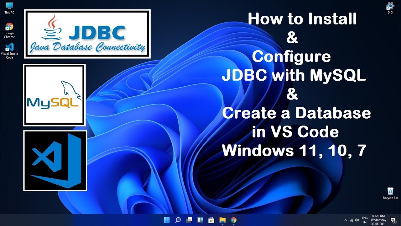 How to Install and Configure JDBC with MySQL also Create Database in VS Code |Ada Code|