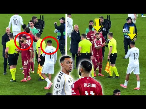 Mo Salah Ignores Trent Alexander-Arnold After Liverpool vs Real Madrid 1-0 (Watch Full Clip)