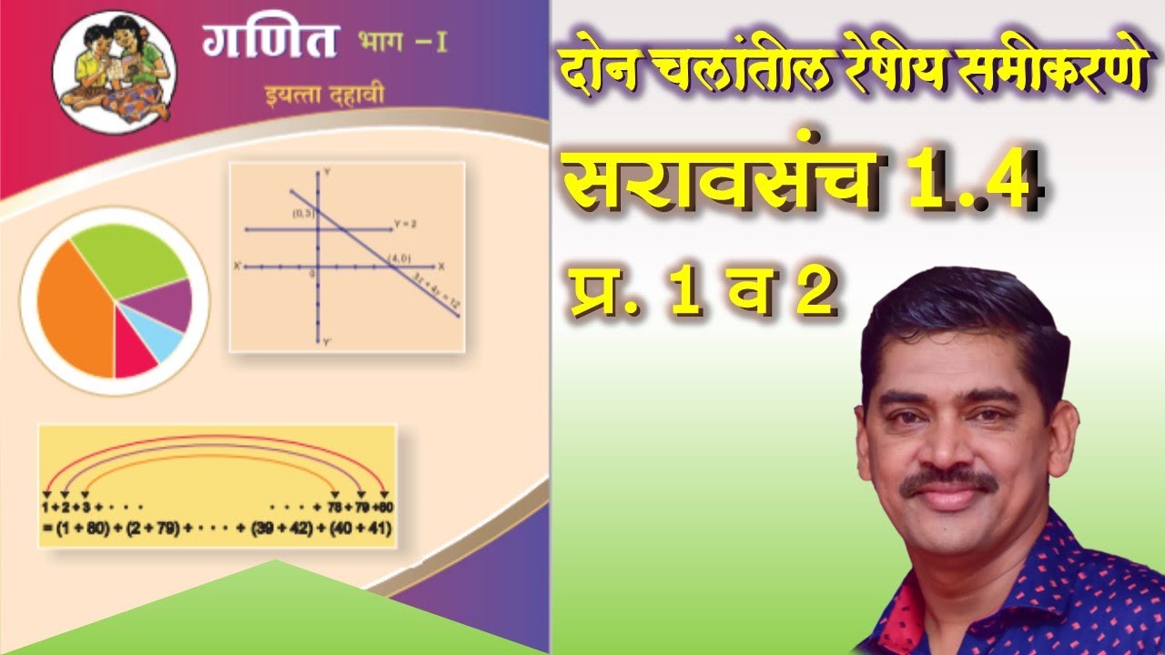Std 10 Maths Part 1: Linear Equations Practice Q1 & Q2