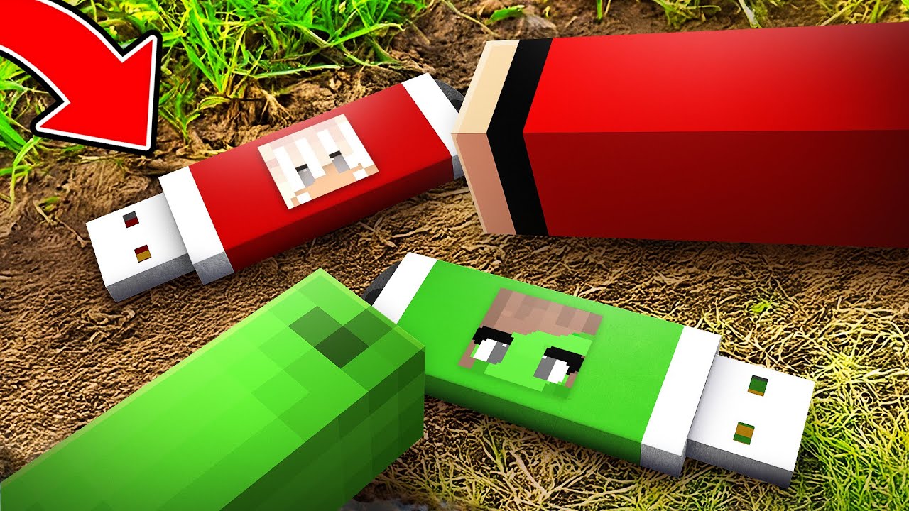 JJ & Mikey Discover Hidden Girls' Secret USB Drive in Minecraft 🔍