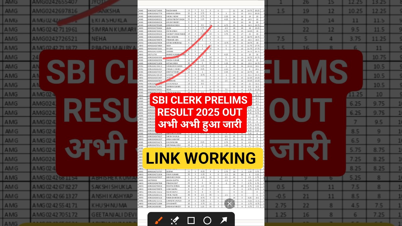 SBI Clerk Result 2025: Step-by-Step Guide to Download Your Prelims Score 📥