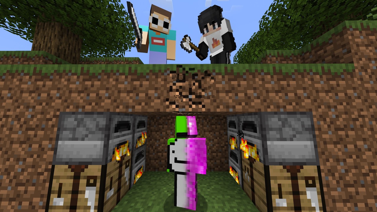 Minecraft Speedrunner Swap vs 2 Hunters ๐โโ๏ธ
