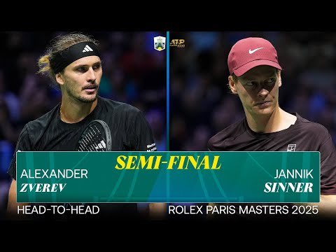 Alexander Zverev vs Jannik Sinner Head-to-Head | Rolex Paris Masters