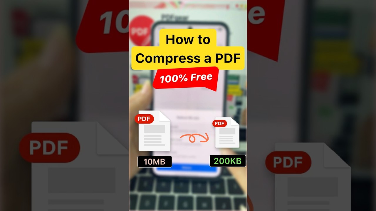 Free & Easy Ways to Compress PDF Files on Mobile & Online π