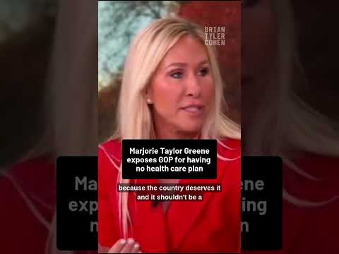 Marjorie Taylor Green exposes GOP for having no health care plan