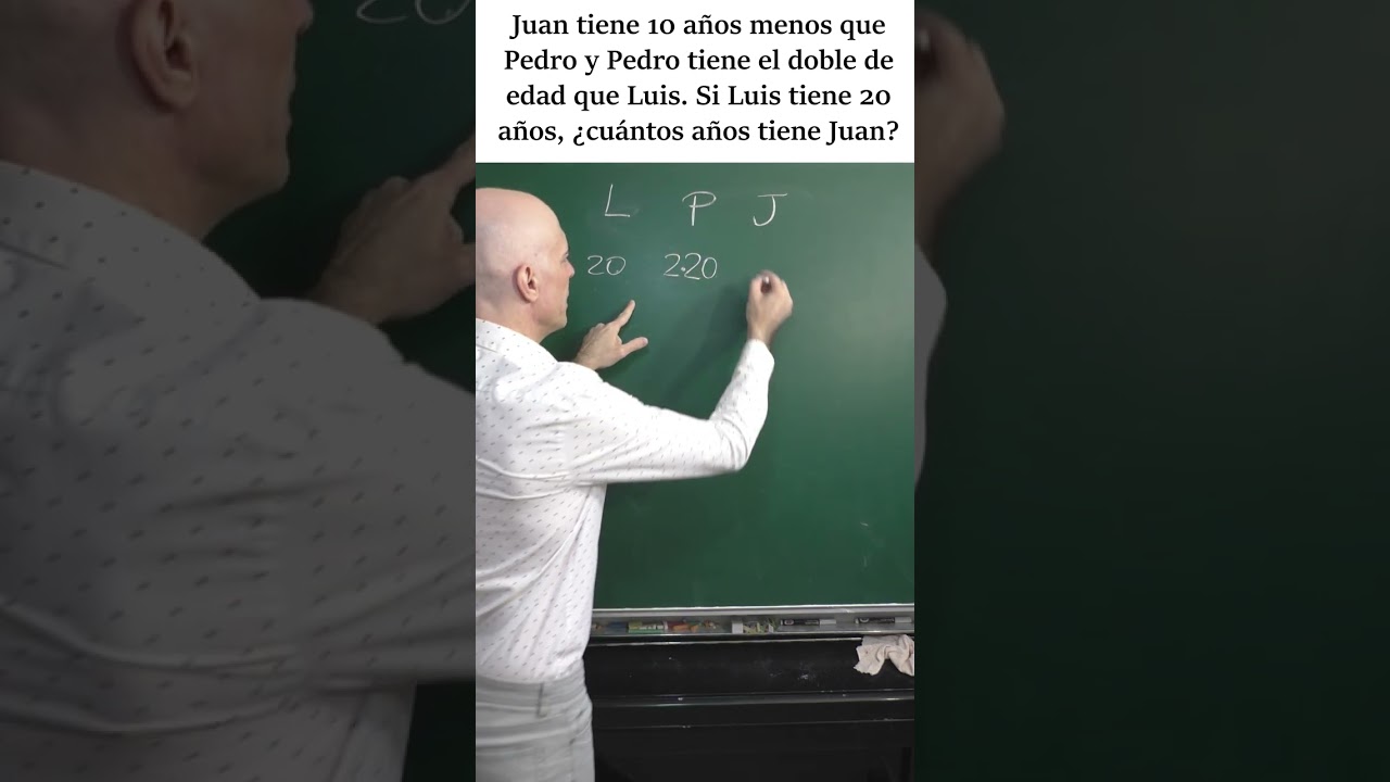 Reto Matemático: Problema de Edades con Solución Paso a Paso