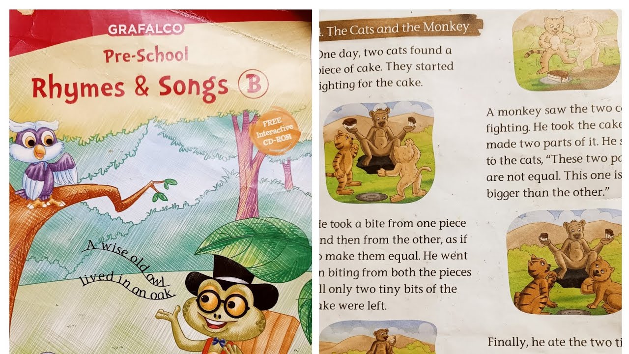 The Cats and the Monkey | Story | Pre-school | Rhymes & Songs | UKG