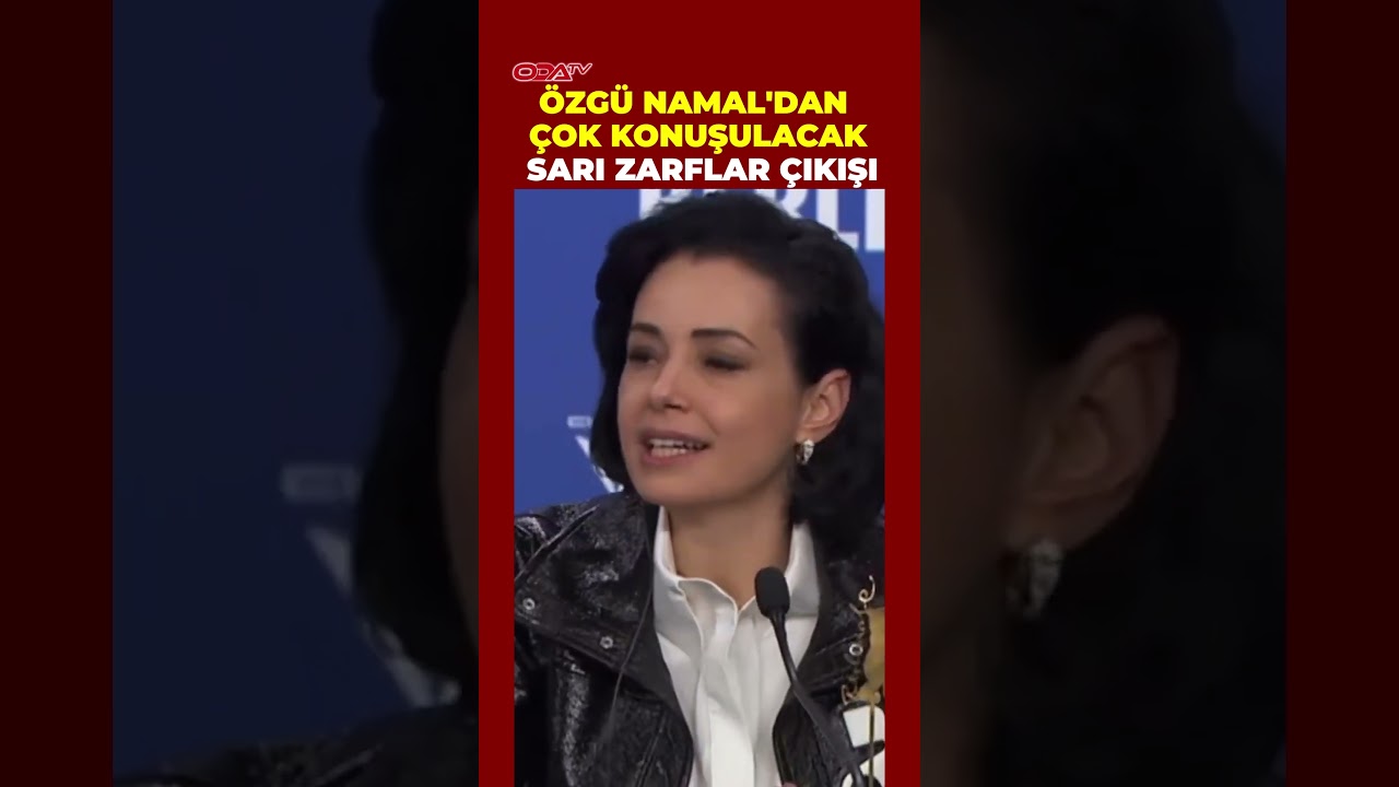 Özgü Namal, "Sarı Zarflar" filminin  Almanya'da çekilmesi hakkındaki soruya çarpıcı bir yanıt verdi