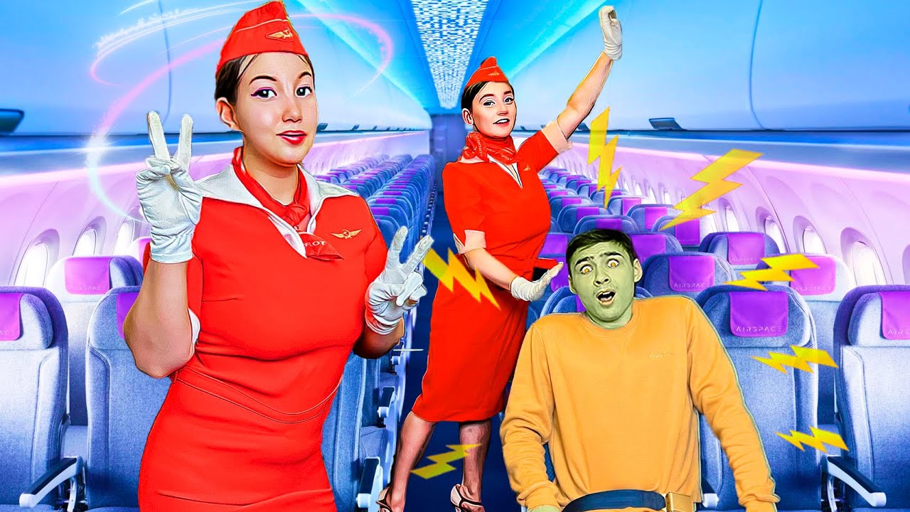 Света стала стюардессой! 24 часа в самолете ✈️