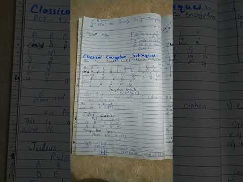 Classical Encryption Techniques - Julius Caesar - Transportation Cycle