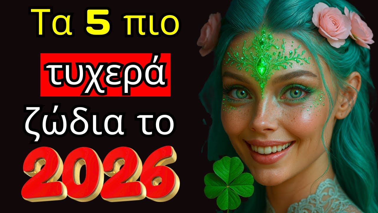 Τα 5 πιο τυχερά ζώδια το 2026 🌟