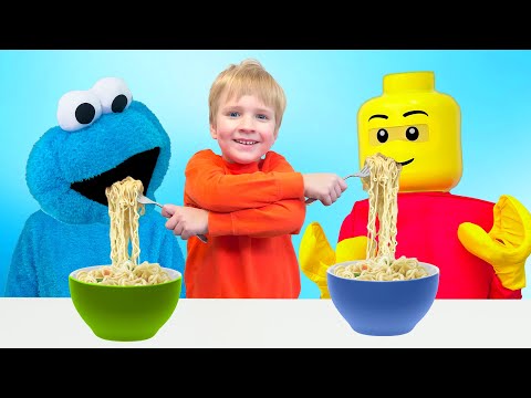 Arthur & Amelia clean his messy room and become friends with Lego man and Cookie Monster.