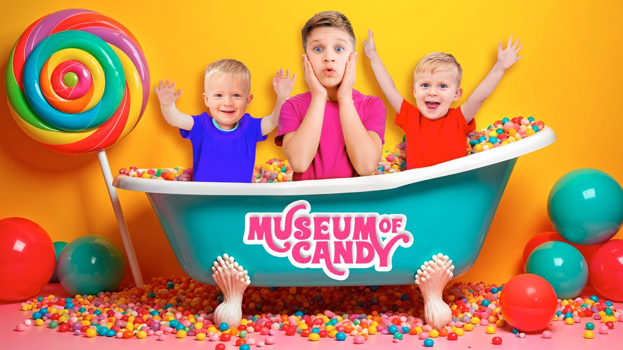 Diana & Roma's Fun Day at Dubai's Amazing Candy Museum ๐ญ