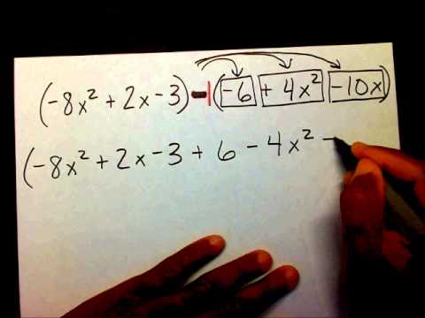 Subtract Polynomials