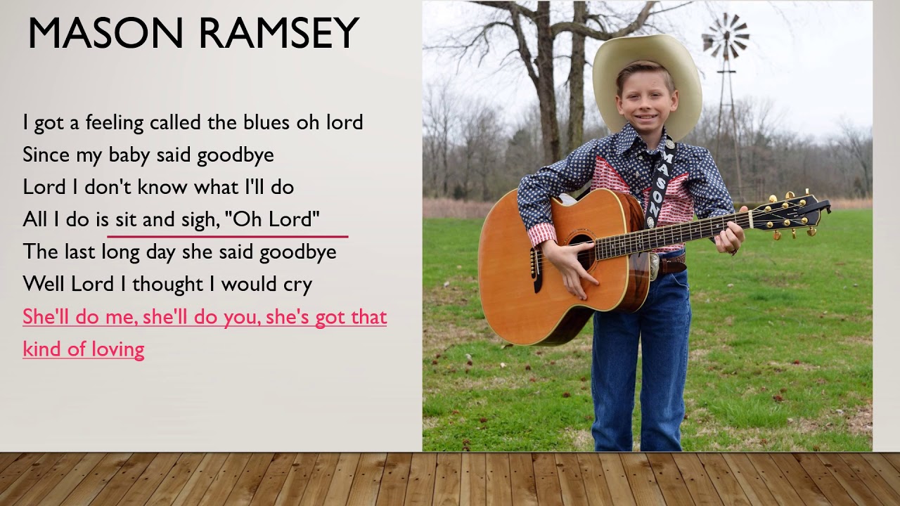 Manson Ramsey - Lovesick Blues [lyrics video]