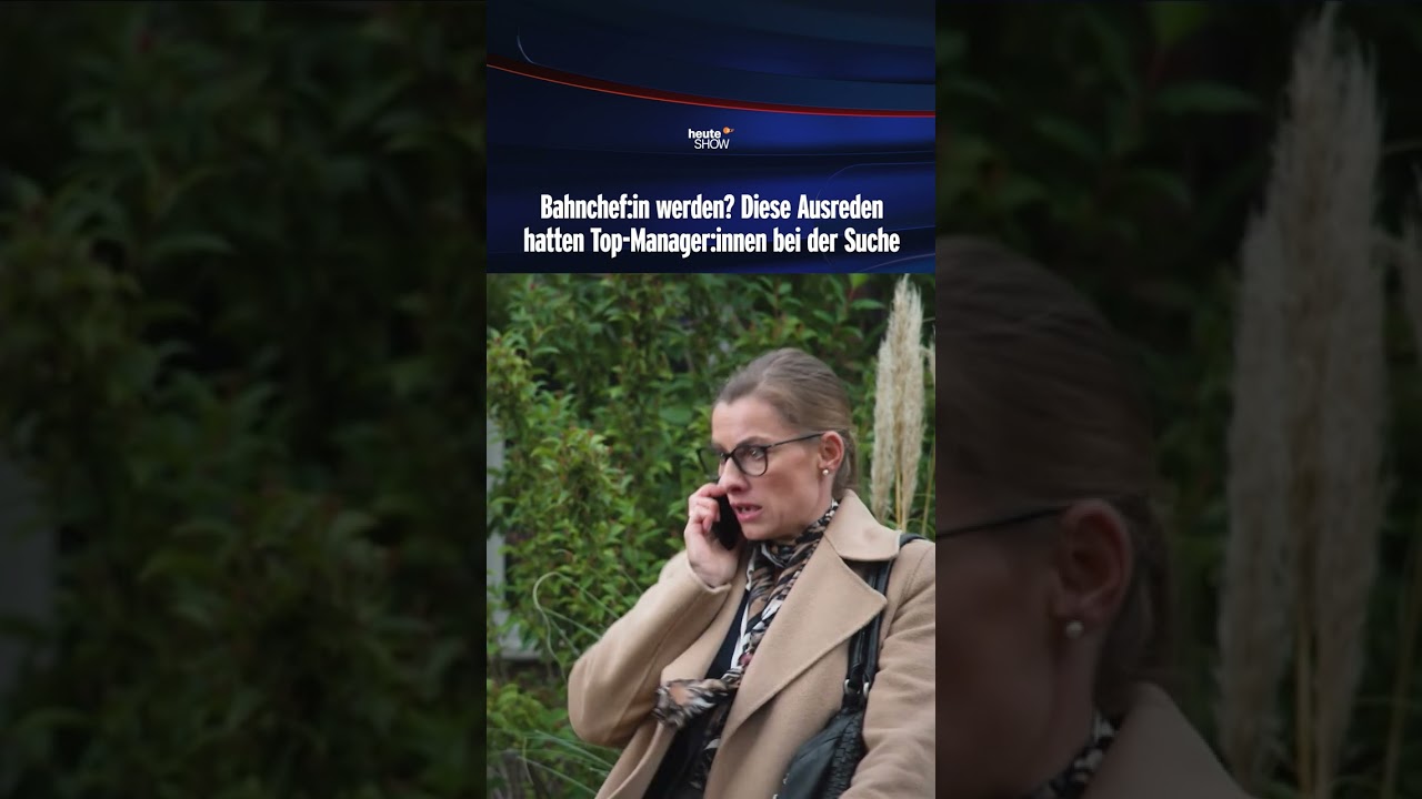 Bahnchef:in werden? Diese Ausreden hatten Top-Manager:innen bei der Suche | heute-show #shorts