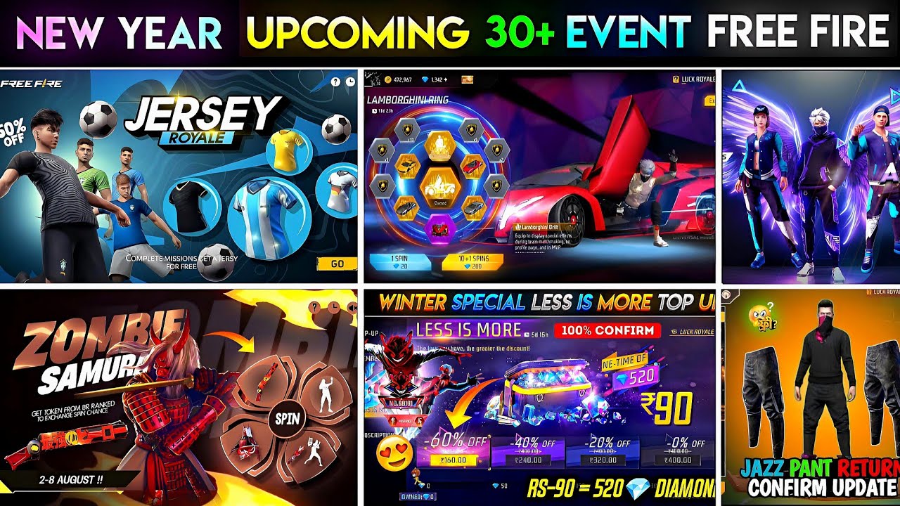 Free Fire Upcoming Events & Promotions 🎉