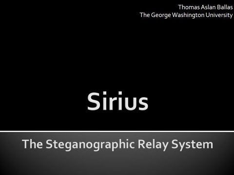 Sirius and Steganography Explained