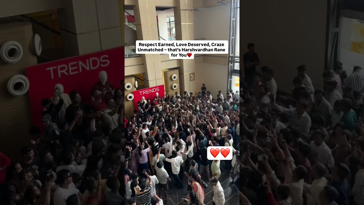 Harshvardhan Rane Overwhelmed as Fans Mob Him ❤️🔥