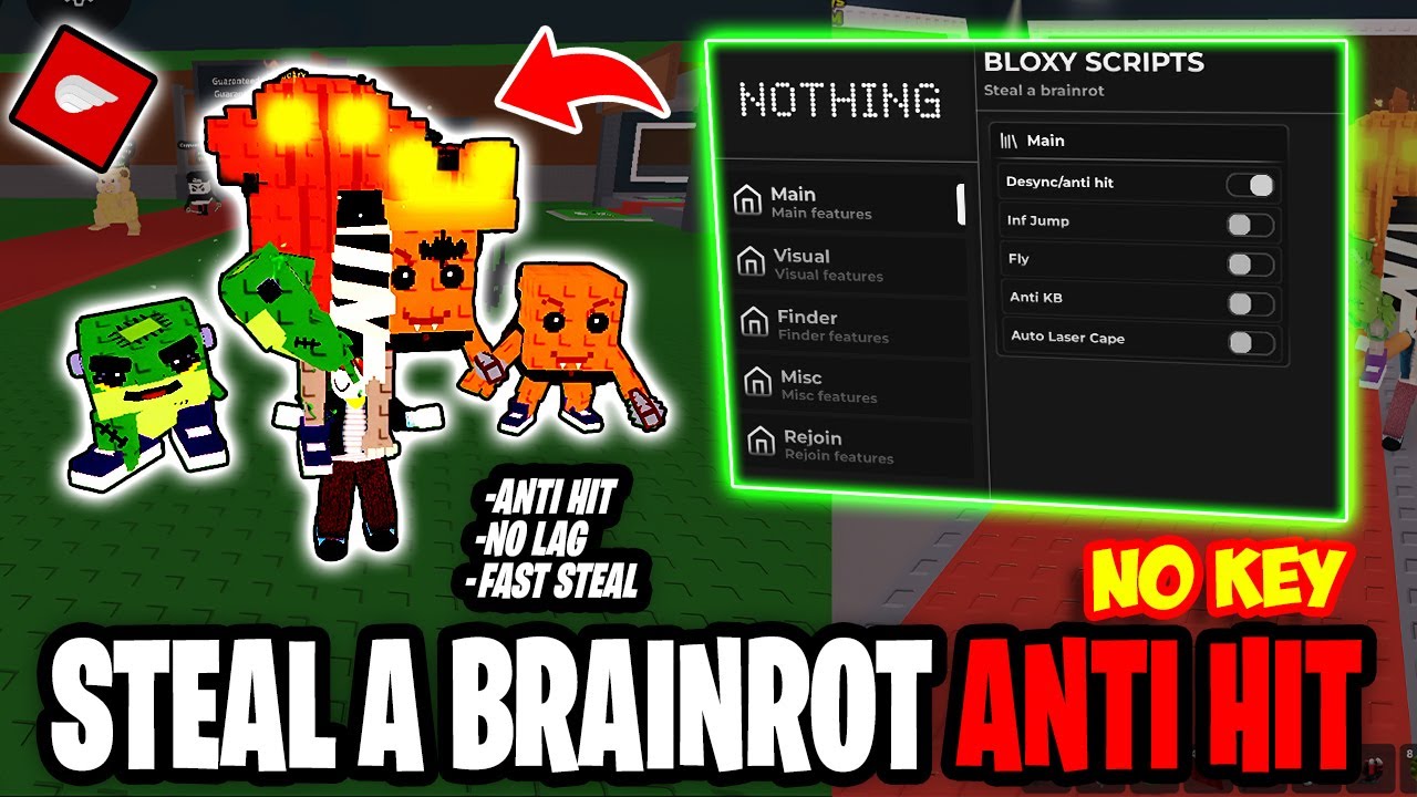 Brainrot Script: Auto Fish & Anti Hit 🔥