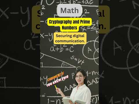 Cryptography and Prime Numbers #education #maths #shorts