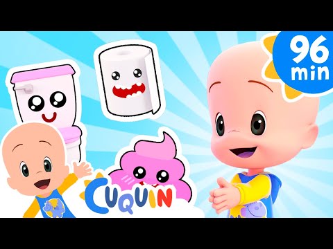 Aprendiendo a ir al baño 🚽💩 y más canciones infantiles para bebés con Cleo y Cuquín