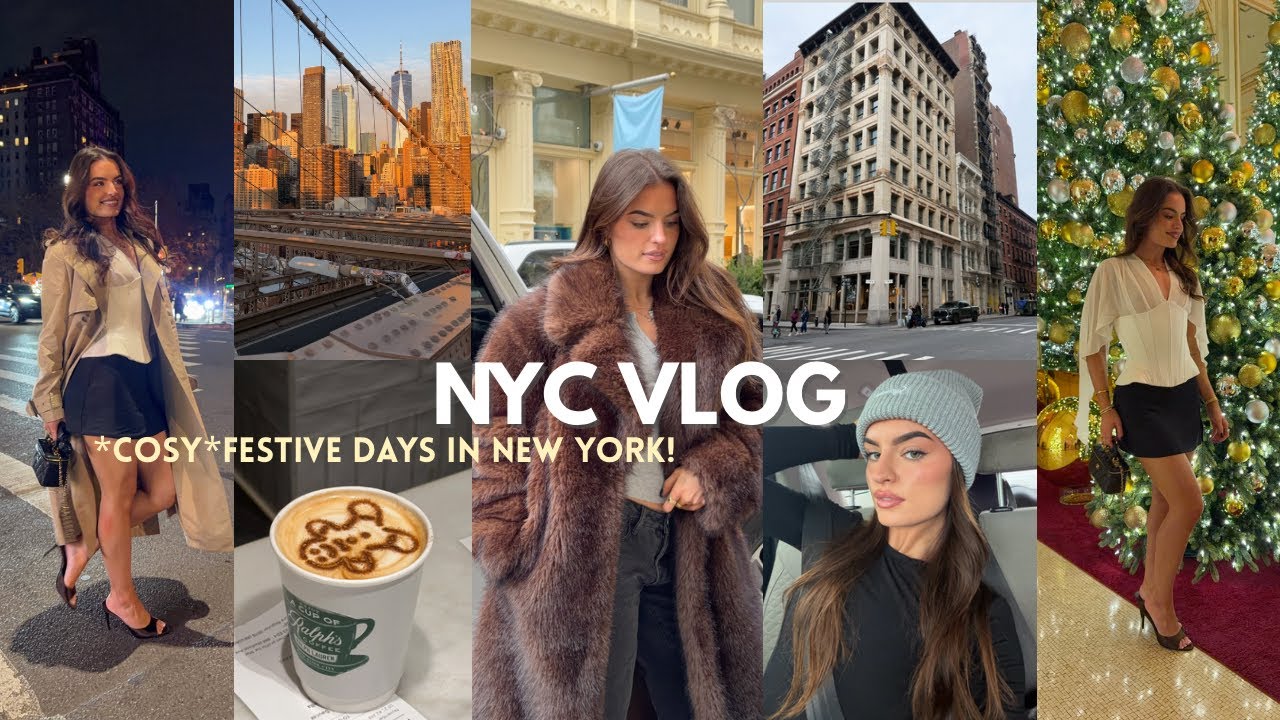 NYC VLOG🎄| a cosy *festive* week in NYC, celebrating my birthday & staying at the Plaza!! 
