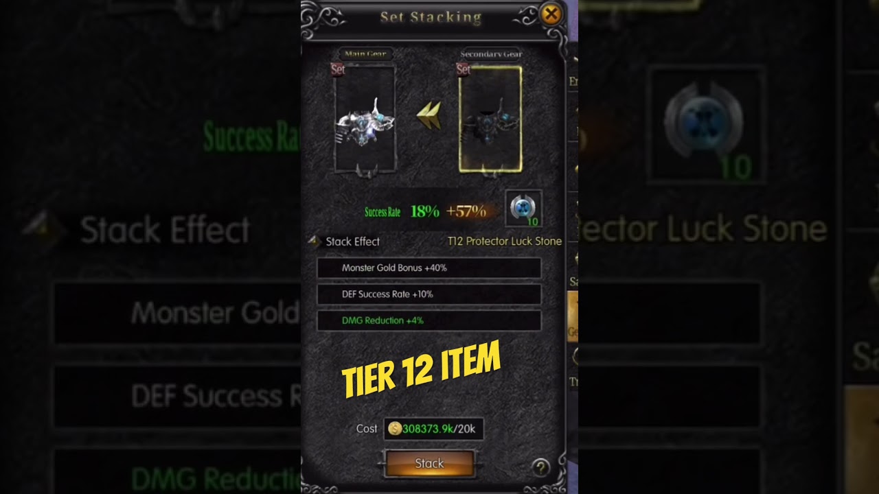 Tier 12 Gear Stack in Mu MMORPG ⚔️
