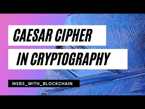 Caesar Cipher Algorithms in Cryptography | Web3 With Blockchain  #shorts