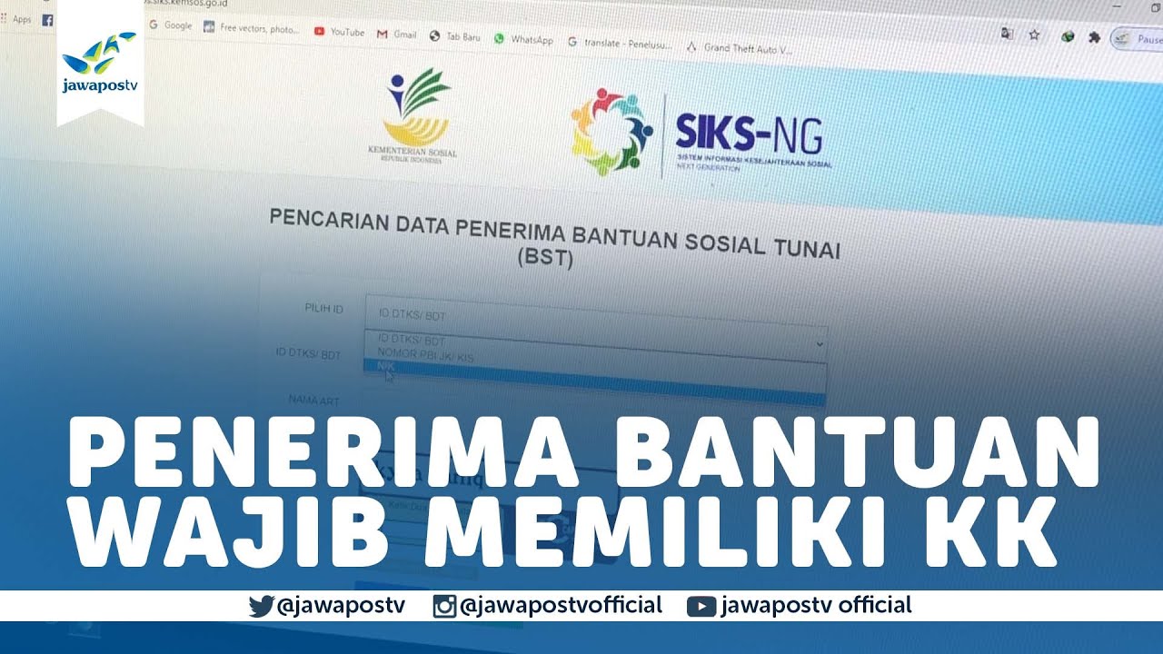 Cek Nama Penerima BST di Laman cekbansos.siks.kemensos.go.id