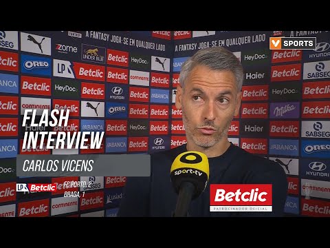 I Liga (#10) | FC Porto 2-1 Braga: Flash Interview Carlos Vicens