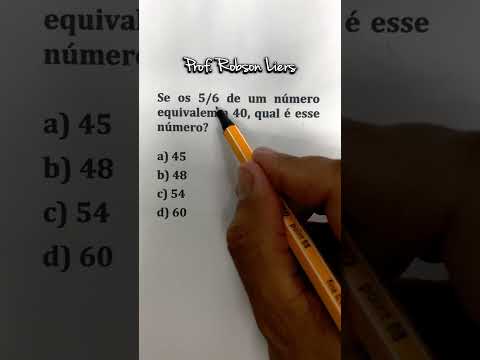 Problema fácil de Fração que muitos não conseguem ❌ Prof Robson Liers
