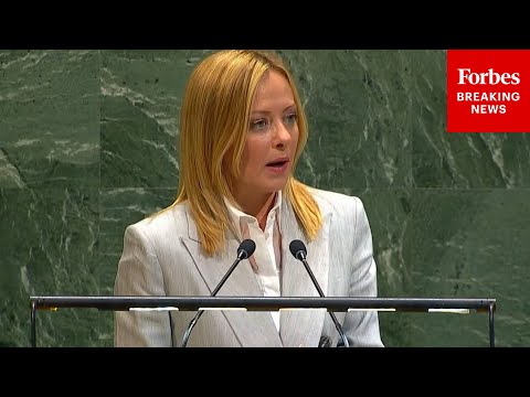 BREAKING NEWS: Italy’s PM Giorgia Meloni Delivers Remarks To The United Nations General Assembly