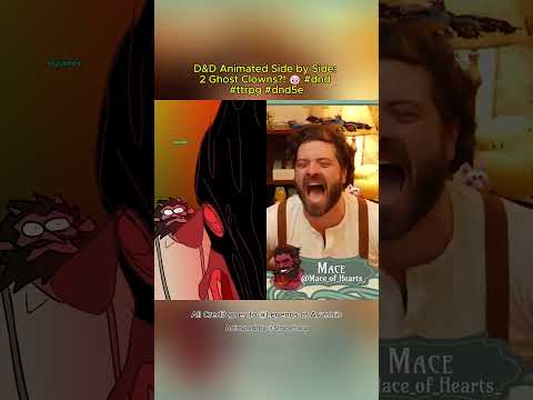 D&D Animated Side by Side: 2 Ghost Clowns?! 🤡 #dnd #ttrpg #dnd5e