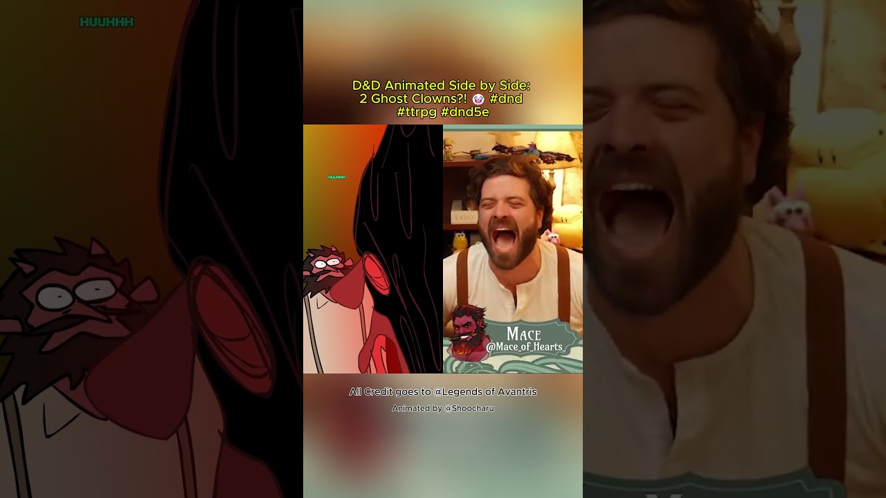 D&D Animated Duel: Two Spooky Ghost Clowns! 🤡