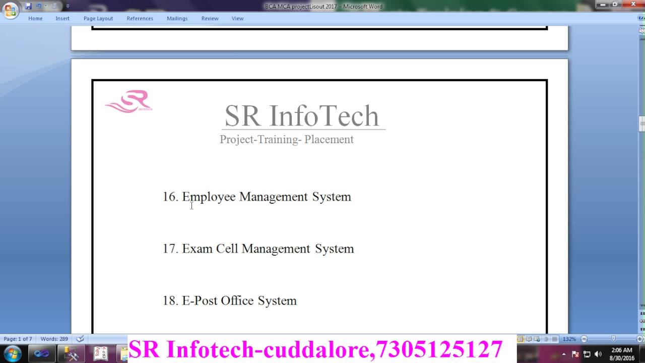 Top BCA & MCA Project Ideas for 2016-2017 | IEEE Projects Collection