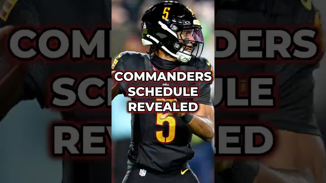 The Commanders 2026 Schedule Has Been Revealed #nfl #commanders #shorts