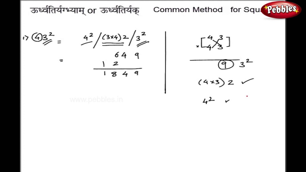Square Type 3: Vedic Maths Tricks for Kids