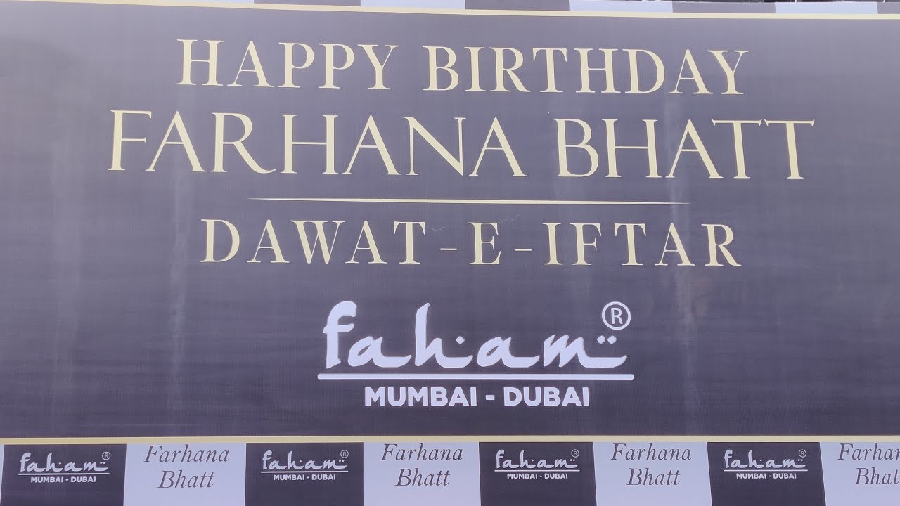 Farhana Bhatt's Birthday & Iftaar Party 🎉