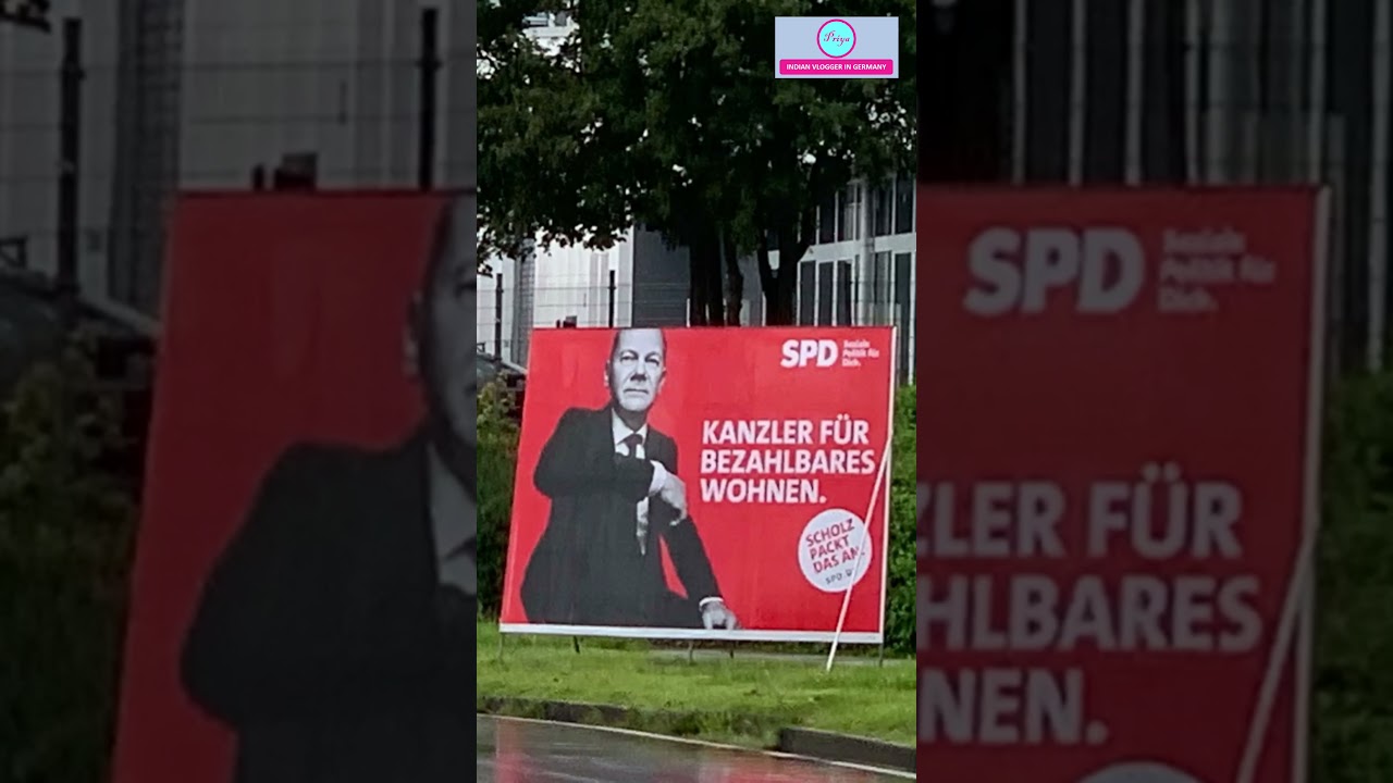 Germany 2021 Election Campaign: Massive Hoardings of Political Parties 🇩🇪