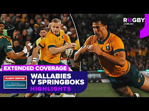 EXTENDED: Wallabies v Springboks Highlights | Round 1 | The Rugby Championship 2025