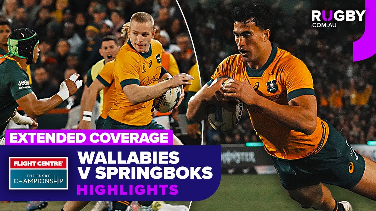 Wallabies vs Springboks Highlights | Rugby Championship 2025 Round 1 π