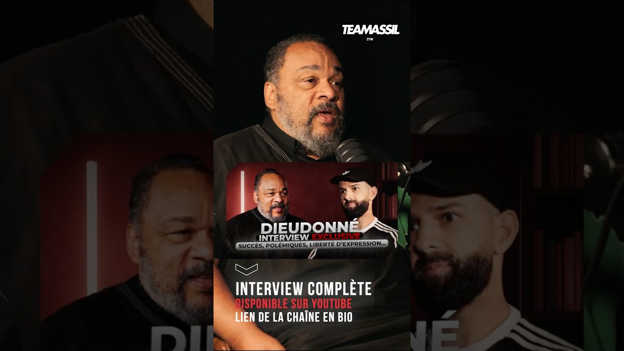 Dieudonné revient sur son parcours, succès et controverses 🎙️