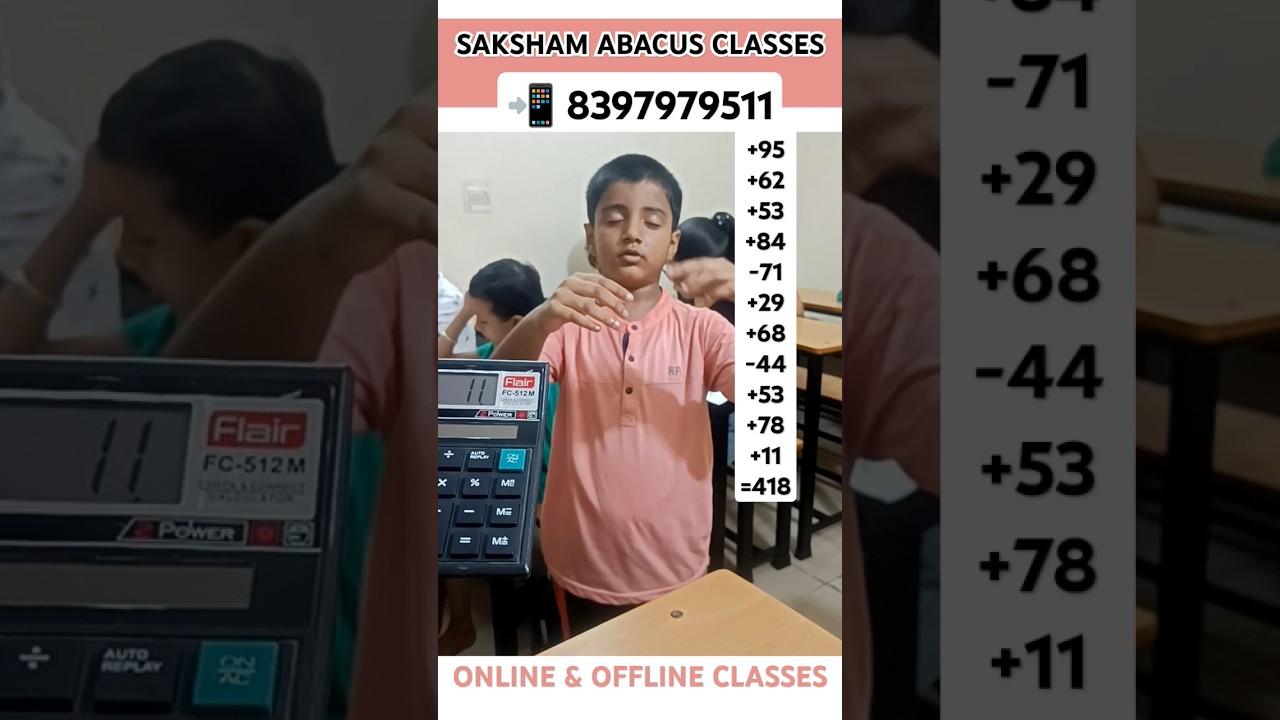 Student Abacus Solves Complex Math Problems in Seconds! ⏱️