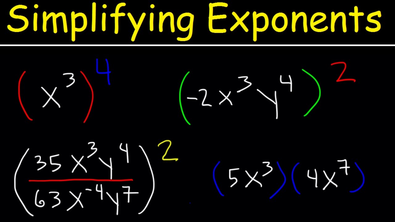 Simplifying Exponents with Fractions & Variables ✖️